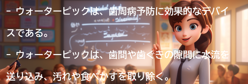 ウォーターピックとは？の要点まとめ